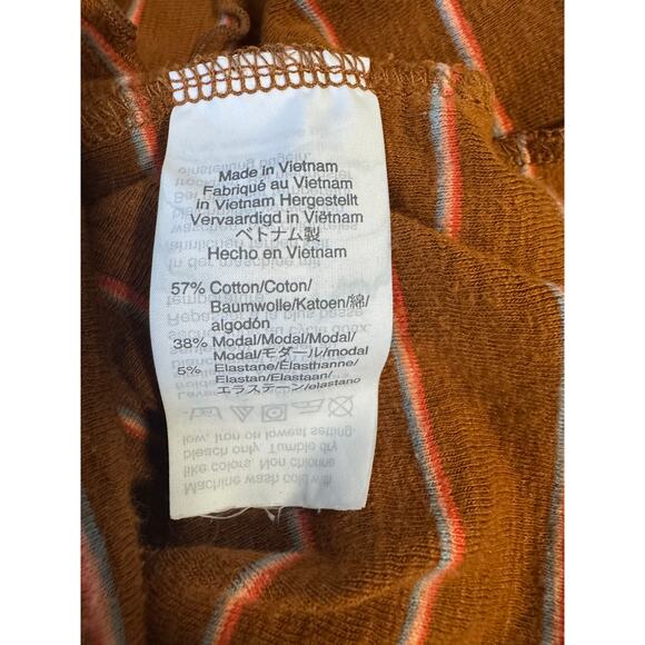 Madewell Baby Tee in the Milstead Stripe – XS-Scoop Neck Lettuce Edges + Hem - Picture 7 of 7